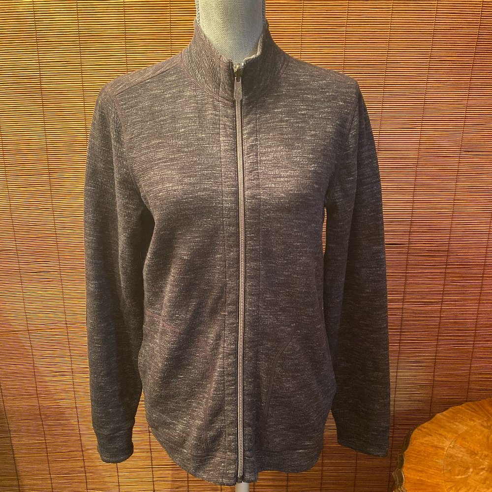 Tommy Bahama Heathered Gray Zip Up Sweatshirt Size XL EUC